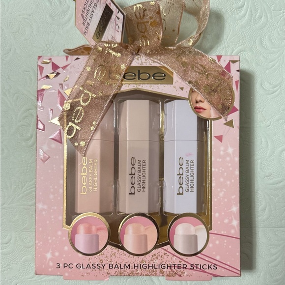 Bebe Radiant Highlighter Trio - Pink, Cream, Gold - Picture 1 of 2